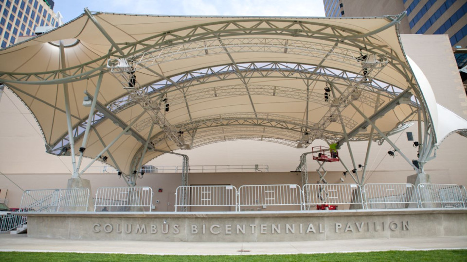 Photo of Columbus Commons Park and Bicentennial Pavilion
