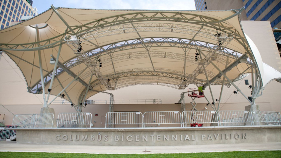 Columbus Commons Park and Bicentennial Pavilion